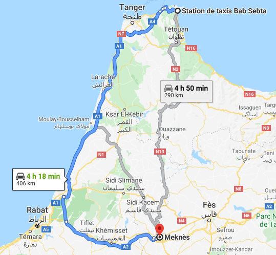 Traslado Ceuta a Meknes